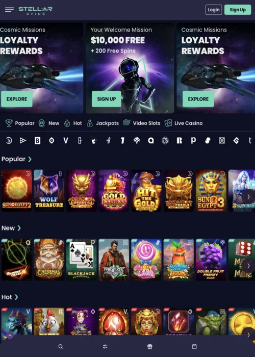 Pokies Stellar Spins Casino